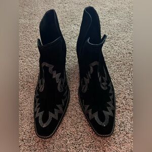 Roper Black and Gray Heeled Boots